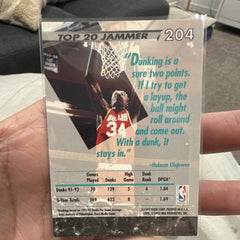 Fleer Ultra 1992 93 Top 20 Jammer #204 Hakeem Olajuwon Houston Rockets1