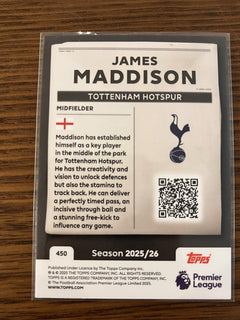 James Maddison Headlines Insert Topps Premier League #450 2025/262