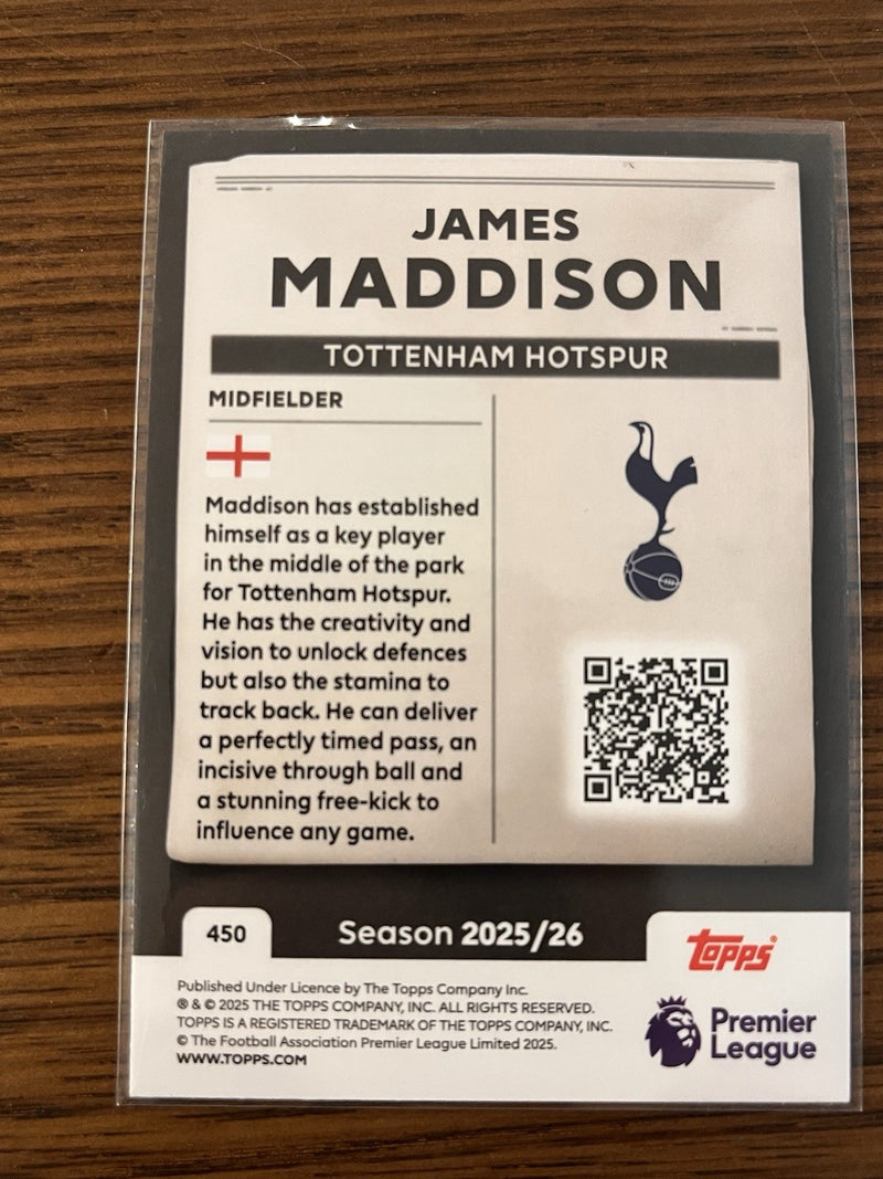 James Maddison Headlines Insert Topps Premier League #450 2025/262