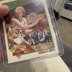 NBA Hoops 1991 Larry Bird NBA Yearbook Insert #319 Boston Celtics Card3