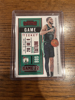 Panini 2020 21 Contenders Game Ticket Insert Jayson Tatum Celtics #870