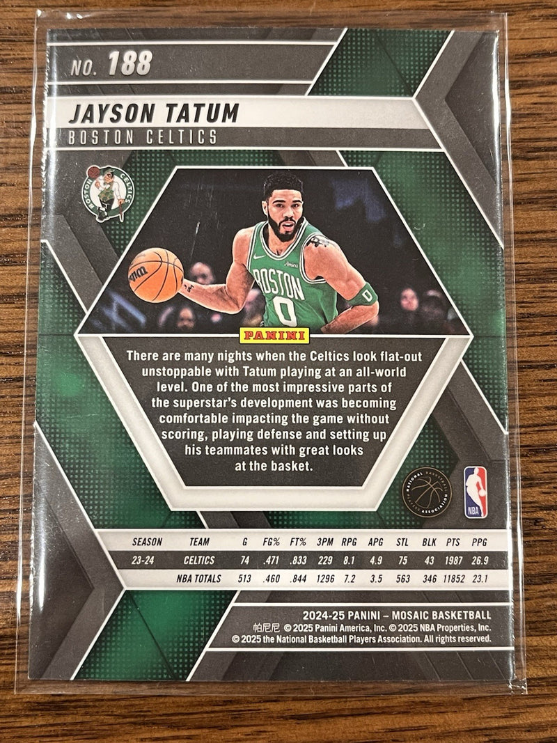 Panini 2024 25 Mosaic Basketball Jayson Tatum Base Set Boston Celtics 1882