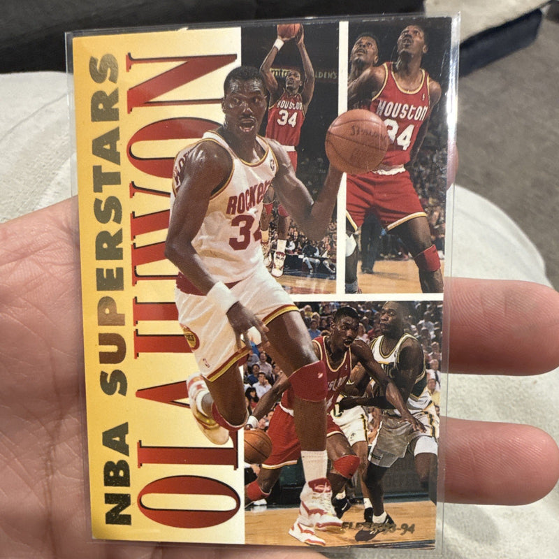 Fleer 1994 NBA Superstars Insert Hakeem Olajuwon Rockets 15/200