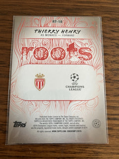 Topps Thierry Henry Roots RT 18 AS Monaco UEFA Champions League Insert2