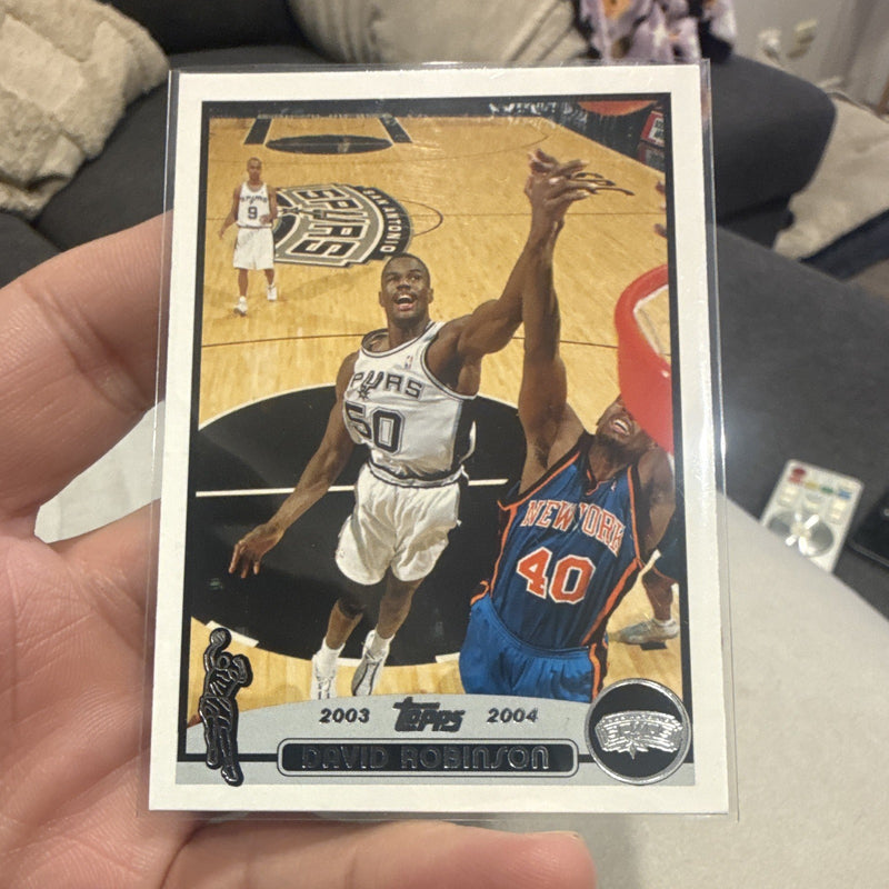 Topps 2003 04 David Robinson 50 San Antonio Spurs NBA Basketball Trading Card0