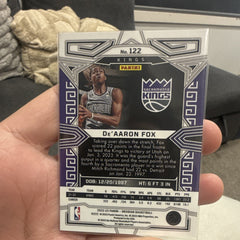 Panini Obsidian 2022 23 De'Aaron Fox Insert 122 Sacramento Kings NBA1