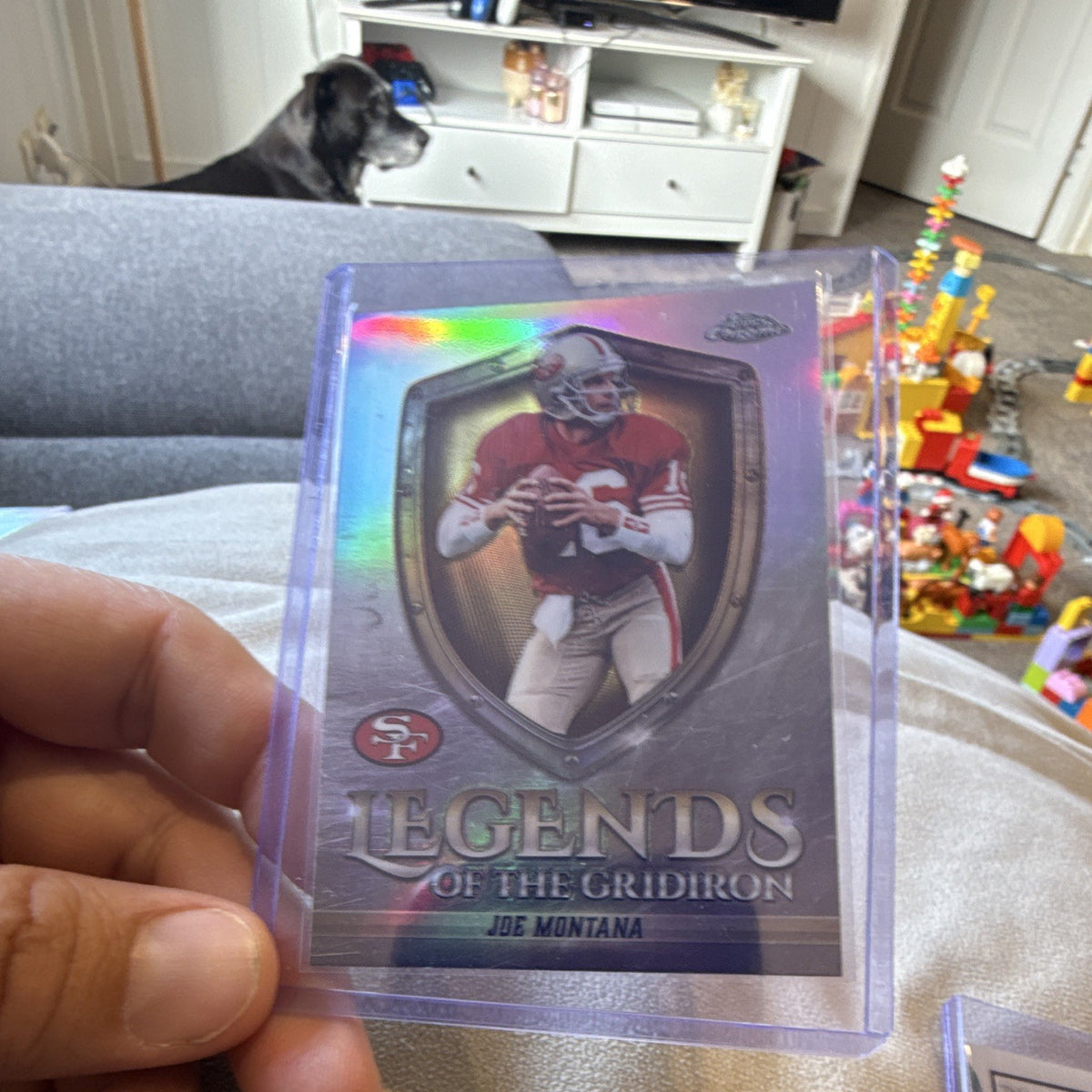 Topps Joe Montana Topps Chrome Legends of the Gridiron LOG-8 Refractor0