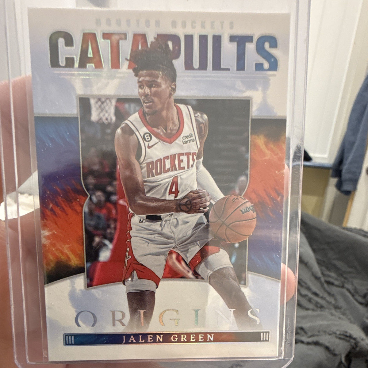 Panini 2022 23 Origins Basketball Catapults Insert Jalen Green Rockets No. 140