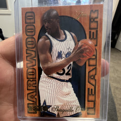 Shaquille O'Neal Hardwood Leader Insert 1994-95 Fleer 19/27 Orlando Magic0