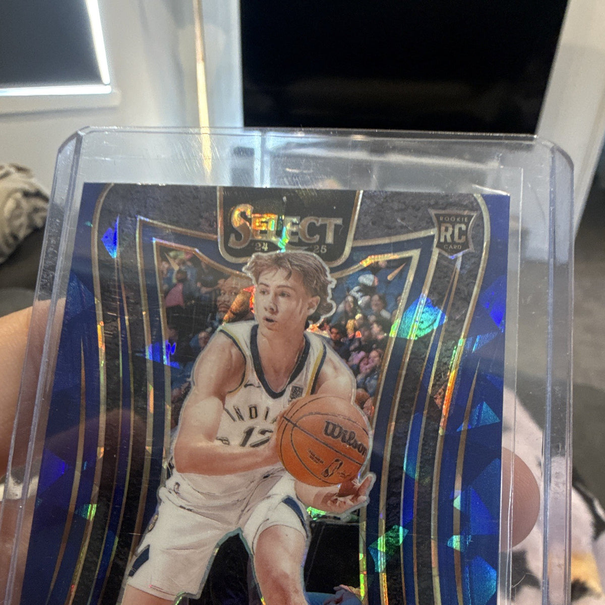 Panini 2024-25 Select Basketball Johnny Furphy Pacers RC Prizm #367 Mezzanine1