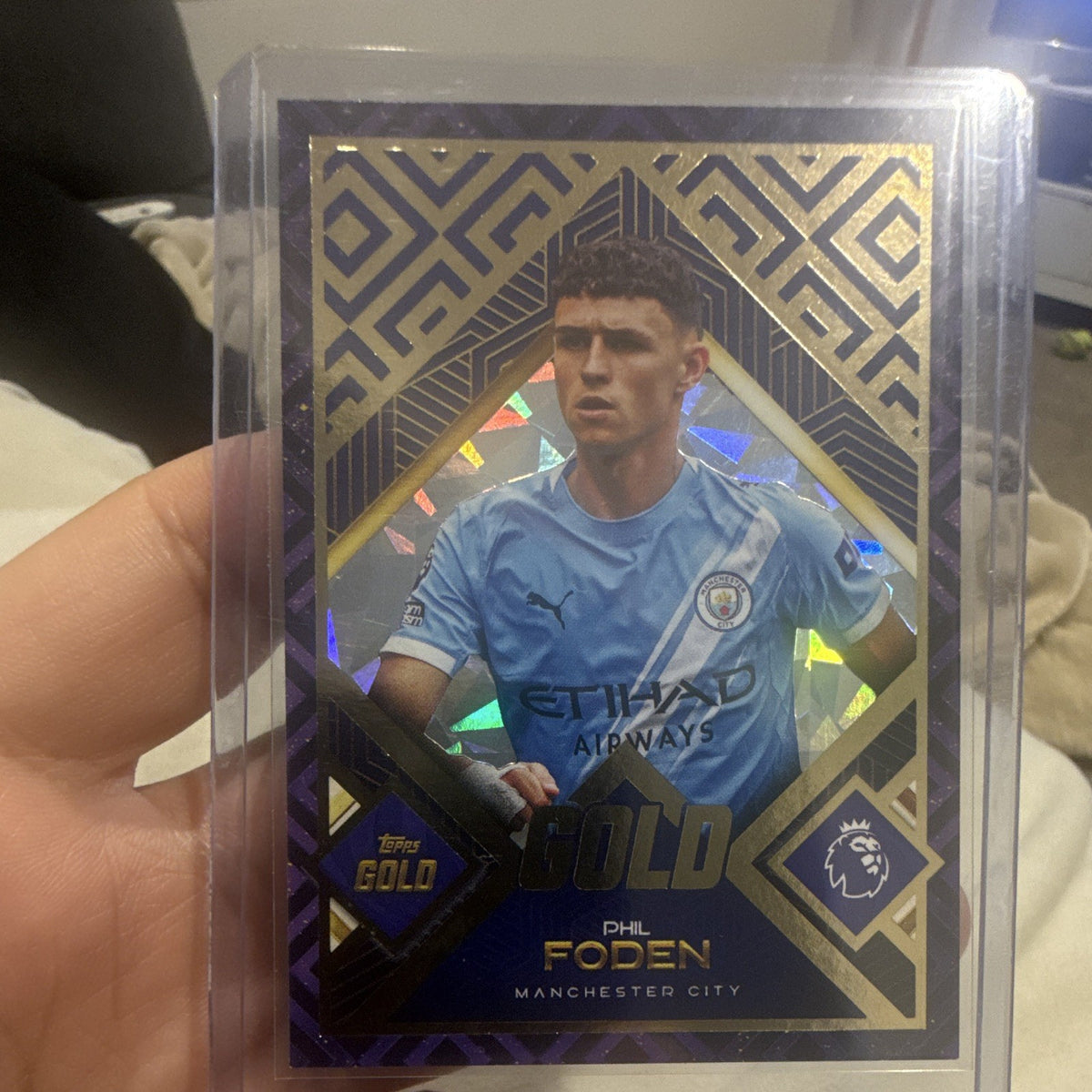 Topps Gold Phil Foden Insert Topps Premier League Soccer   Manchester City 20250