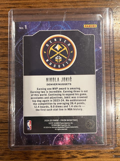 Nikola Jokic Deep Space Insert Panini Prizm Denver Nuggets NBA Card2