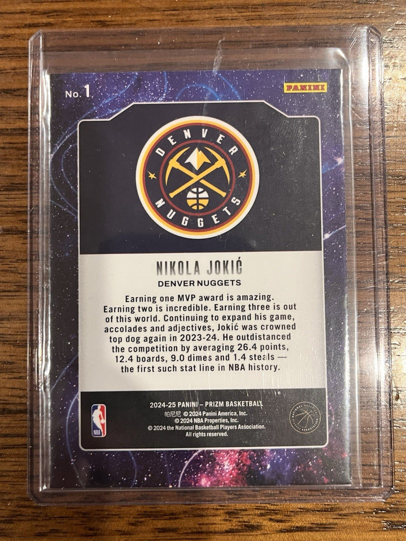 Nikola Jokic Deep Space Insert Panini Prizm Denver Nuggets NBA Card2