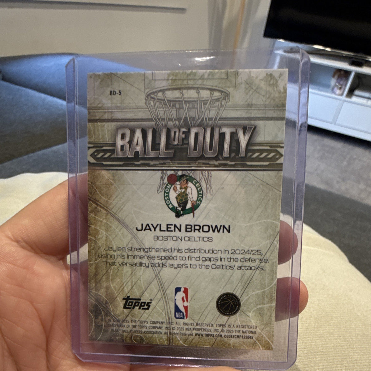 Topps Chrome Ball of Duty BD-5 Jaylen Brown Boston Celtics 2024-251