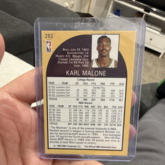 NBA Hoops Karl Malone Base Set 1990 #292 Utah Jazz Basketball Card1