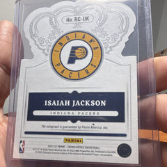 Panini Crown Royale 2021 22 Isaiah Jackson RC IJK Auto 28/31 Indiana Pacers2