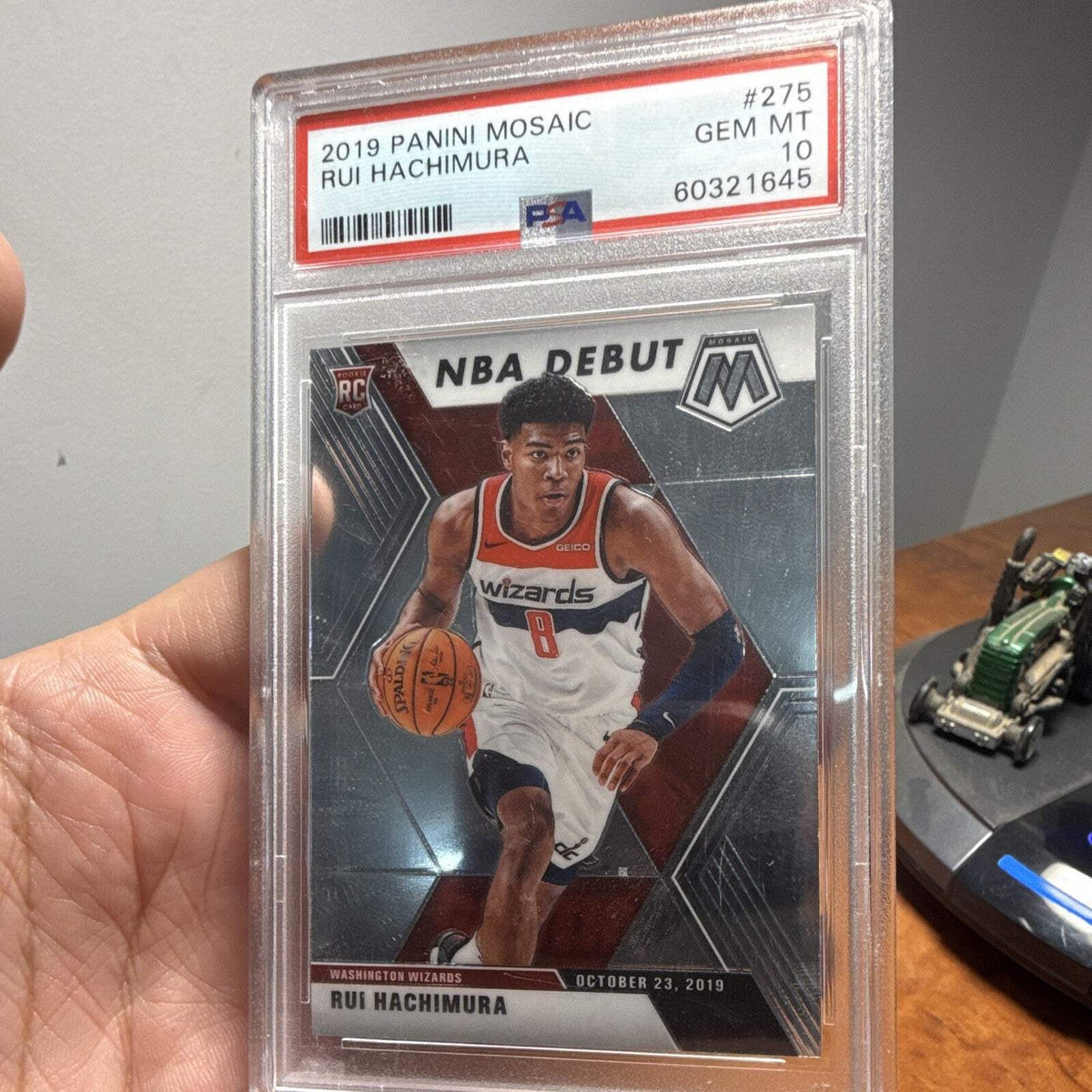 Panini 2019 20 Mosaic Rui Hachimura NBA Debut #275 Rookie PSA 100
