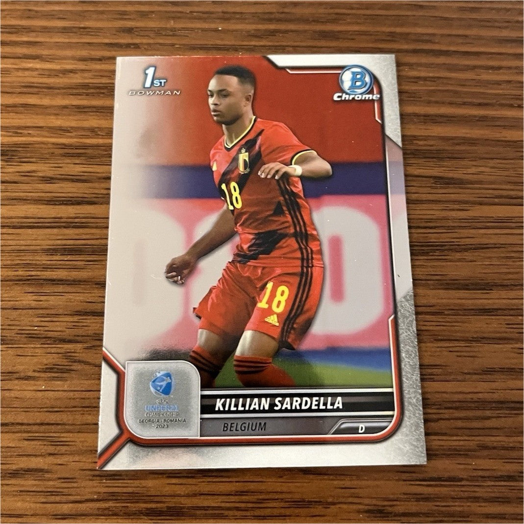 Killian Sardella 1st Bowman Chrome Topps Bowman Chrome U21 Belgium 91 20220