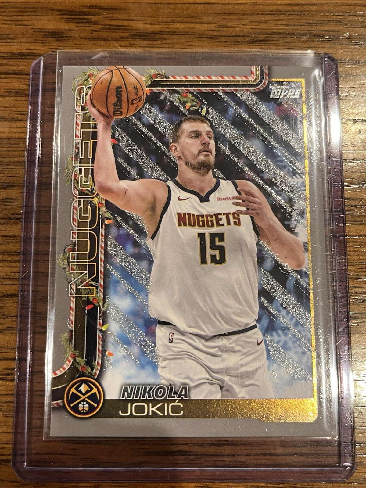 Nikola Jokic Insert Holiday Topps Denver Nuggets H78 2024 25 Basketball1
