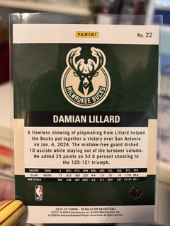 Panini Revolution Damian Lillard Insert Milwaukee Bucks #22 2024 25 NBA Card2