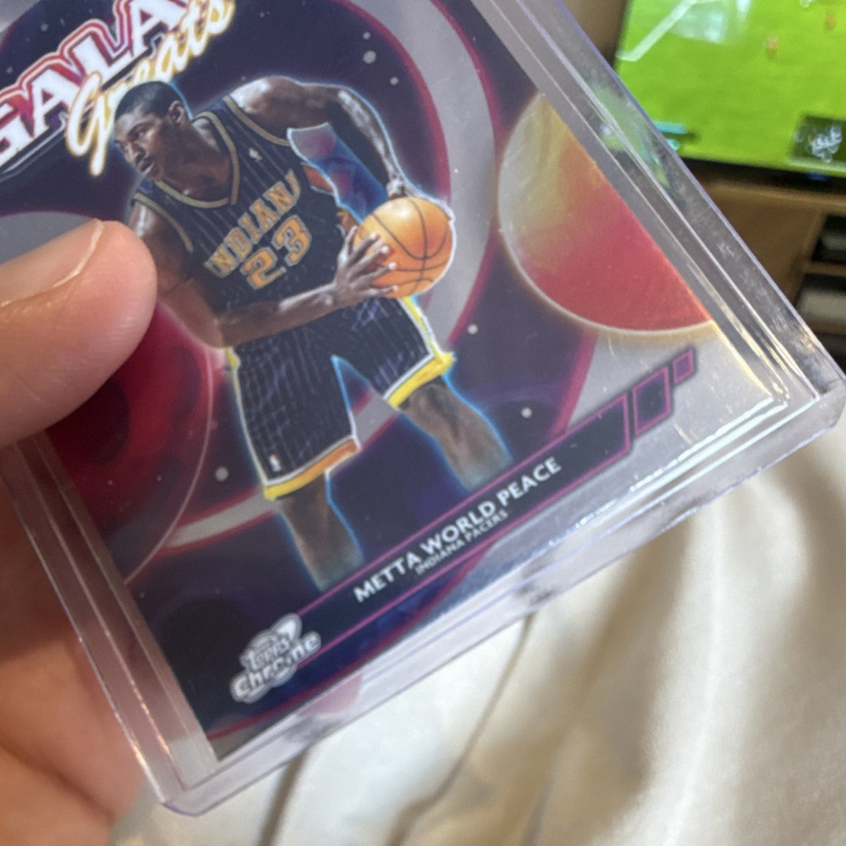 Topps Chrome Galaxy Greats GG 31 Metta World Peace Indiana Pacers3
