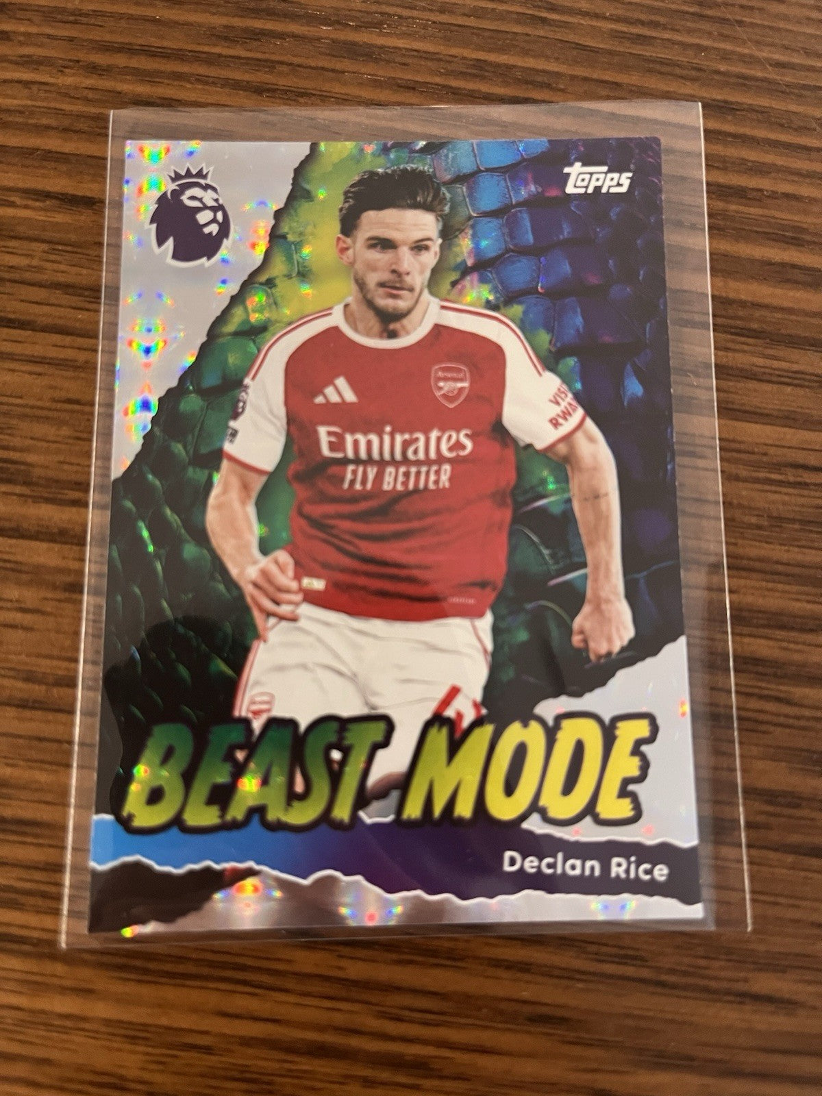Topps Premier League Declan Rice Arsenal Beast Mode Parallel #421 2025/260