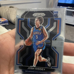 Panini 2021 22 Prizm Josh Giddey Rookie RC #301 Oklahoma City Thunder0