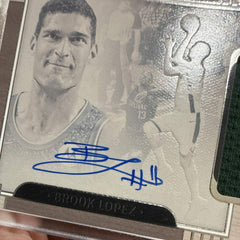 Panini One and One Brook Lopez Auto Patch JA BLZ 32/99 Milwaukee Bucks2