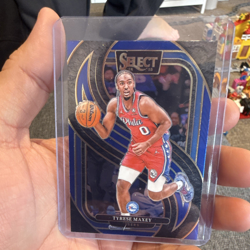 Panini Select 2024-25 Tyrese Maxey 76ers 2-Card Lot #20 Concourse #1563