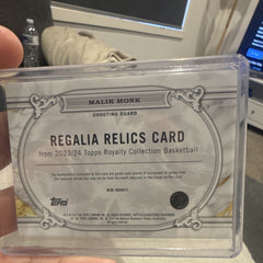 Topps 2023 24 Royalty Collection Malik Monk Regalia Relics RR MM0 61/991