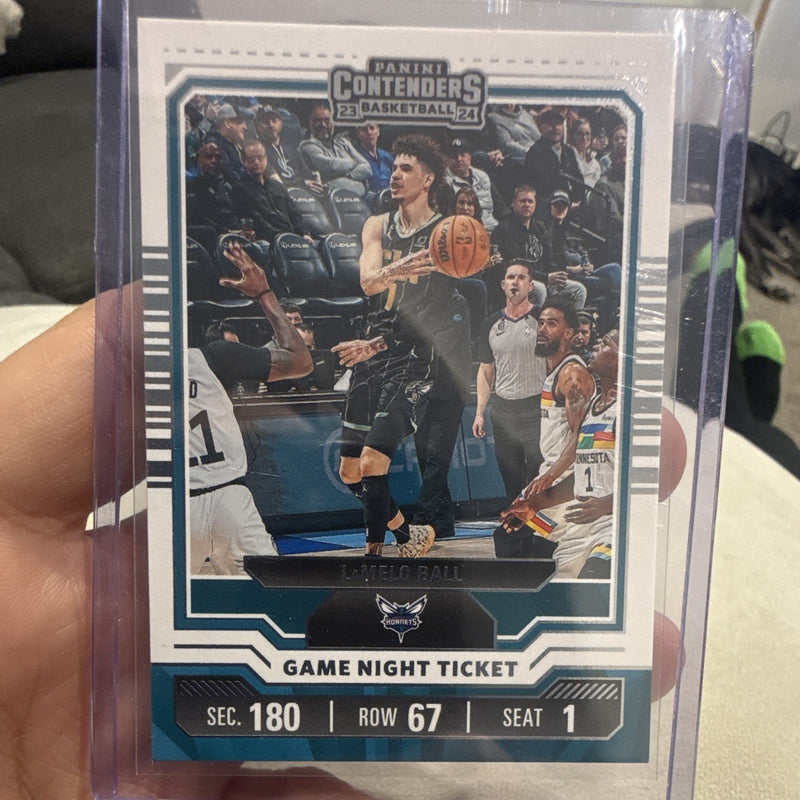 Panini Contenders 2023 24 LaMelo Ball Game Night Ticket Charlotte Hornets No. 50