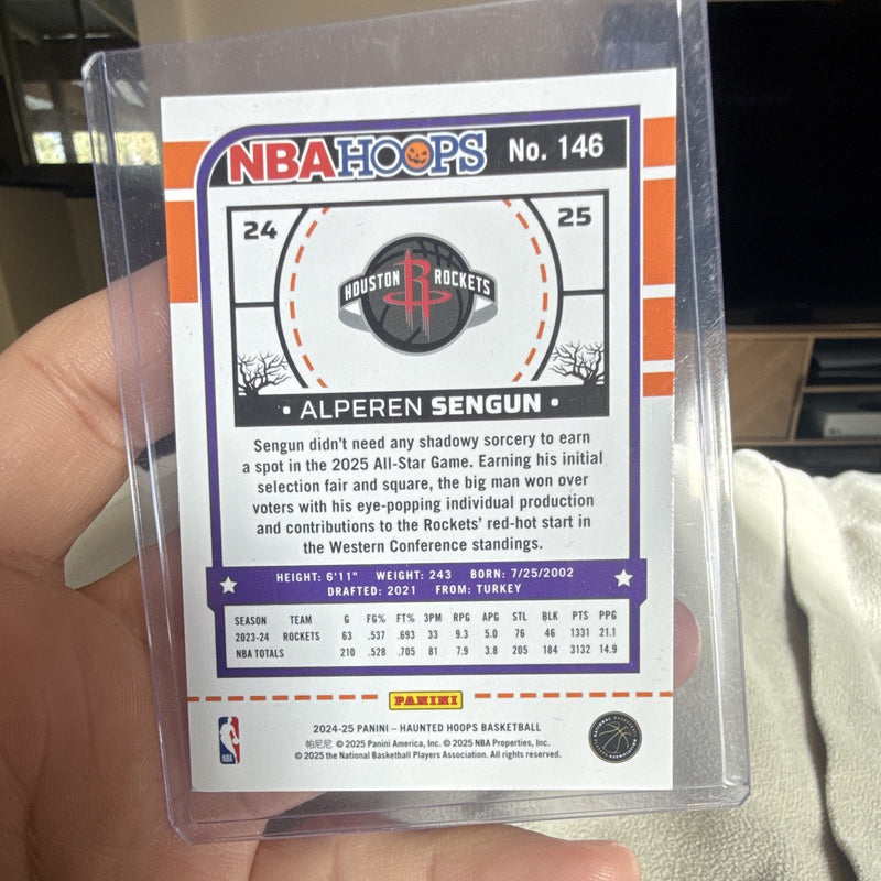 Panini 2024 25 Haunted Hoops Insert Alperen Sengun Houston Rockets #1461