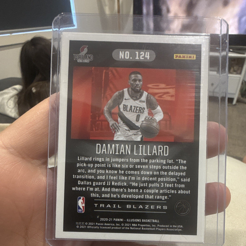 Panini Illusions 2020 21 Damian Lillard Base #124 Portland Trail Blazers1