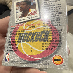 Upper Deck Hakeem Olajuwon Season Leaders Insert #176 1993 Houston Rockets2