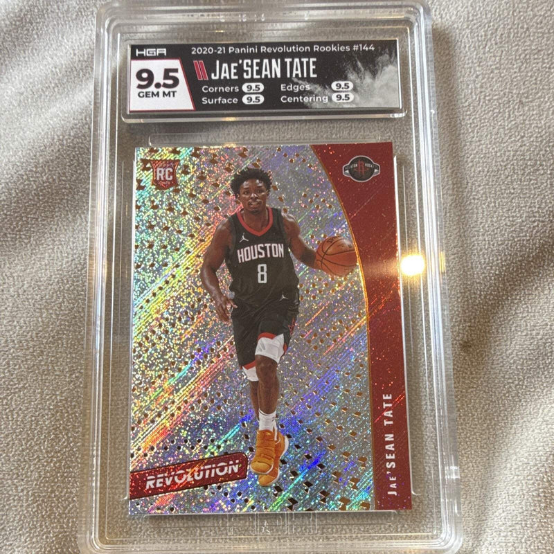 Panini 2020 21 Revolution Rookies #144 Jae'Sean Tate RC Graded HGA 9.50