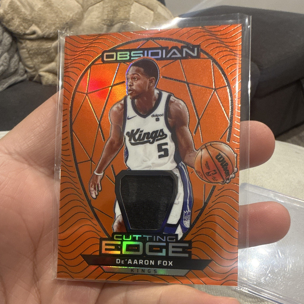 Panini Obsidian Cutting Edge De'Aaron Fox CE FOX Sacramento Kings 75/990