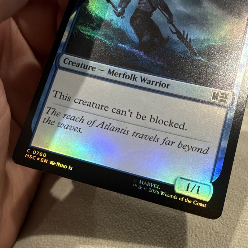 Magic: The Gathering Mist-Cloaked Herald Foil Common Blue Marvel 07603