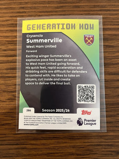 Topps Crysencio Summerville Generation Now Insert Premier League 2025/26 #2862