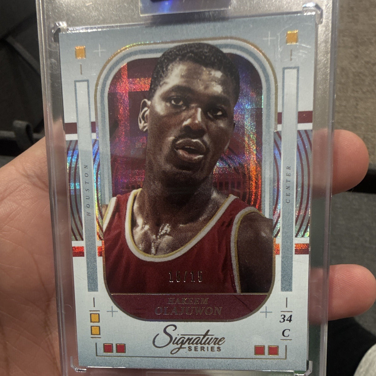 Panini 2025 26 Signature Series Hakeem Olajuwon #96 Rockets 15/15 Olympus0