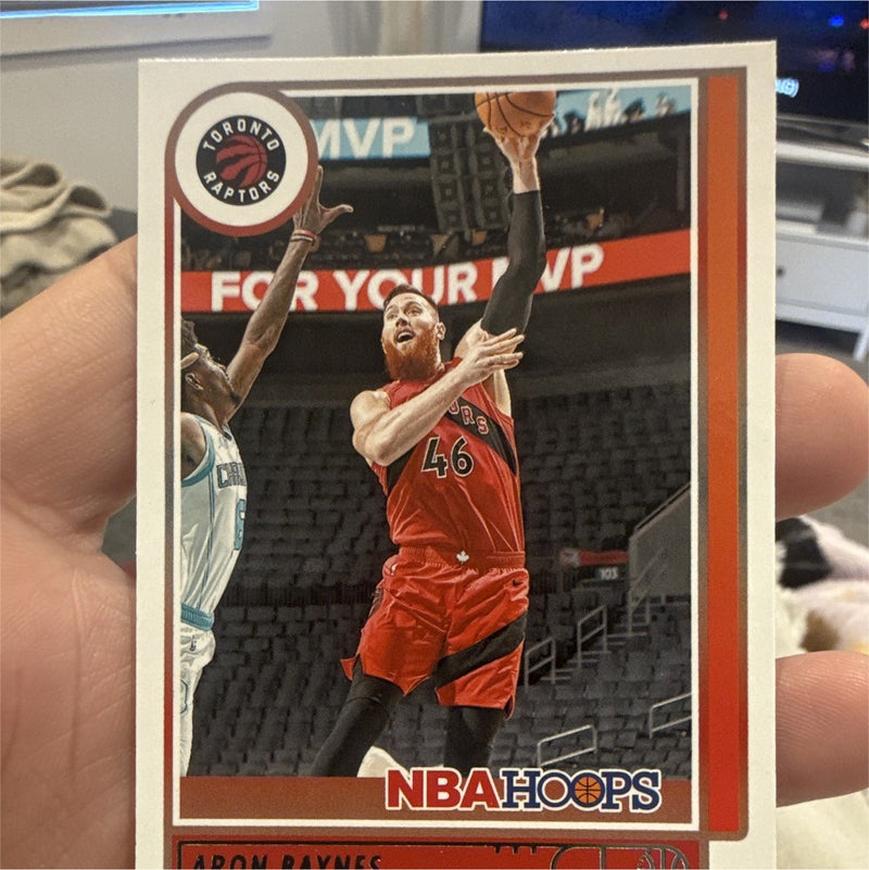 Panini 2021 22 NBA Hoops Aron Baynes Base Set Toronto Raptors #1190