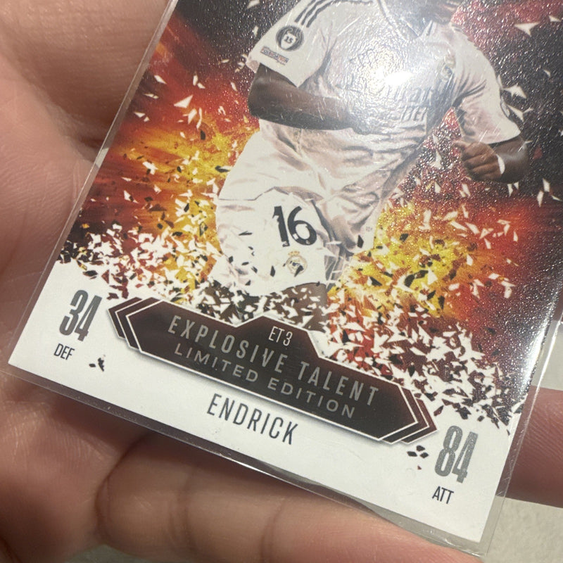 Topps Match Attax TCG Endrick Real Madrid ET3 Explosive Talent Limited Ed3