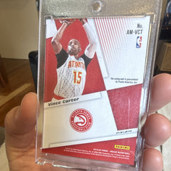 Panini Mosaic 2019 20 Vince Carter Auto Prizm AM VCT Atlanta Hawks2