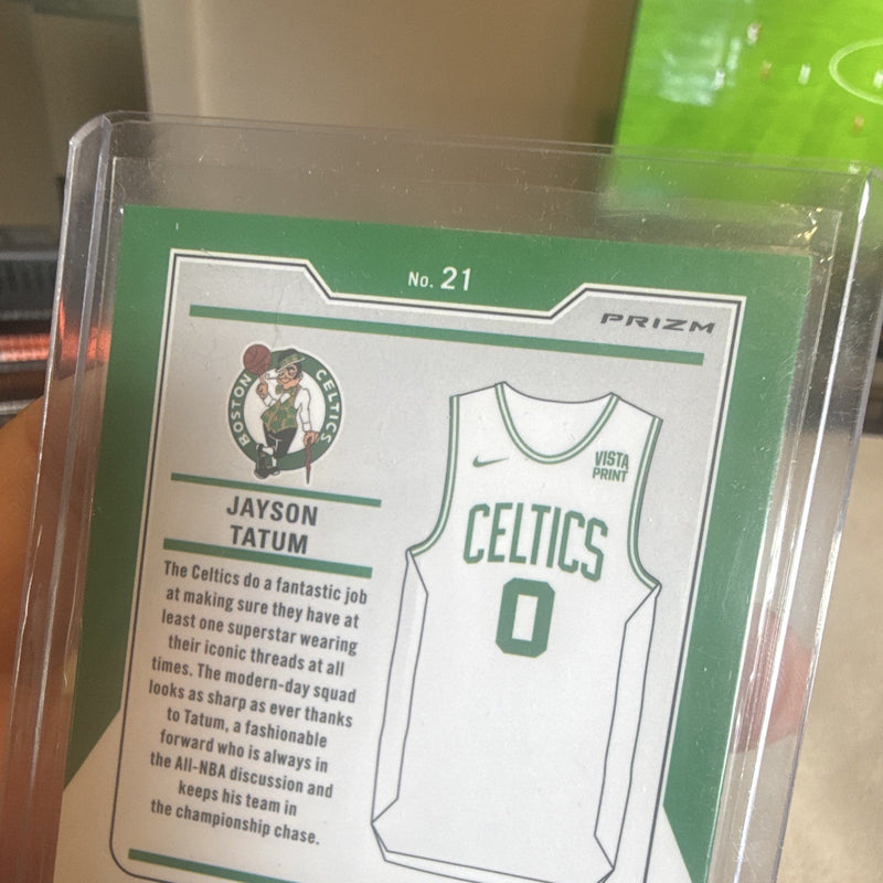 Panini 2023 24 Contenders Optic Uniformity Prizm Jayson Tatum #21 Celtics2