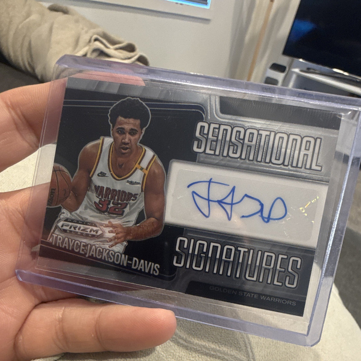 Panini Prizm Black 2024 25 Trayce Jackson Davis Warriors Auto SS TJD0