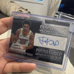 Panini Prizm Black 2024 25 Trayce Jackson Davis Warriors Auto SS TJD0