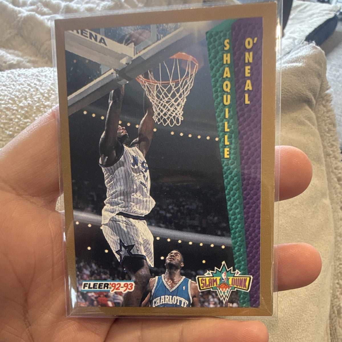 Fleer 1992 93 Slam Dunk New Generation Jammer Shaquille O'Neal #298 Magic0