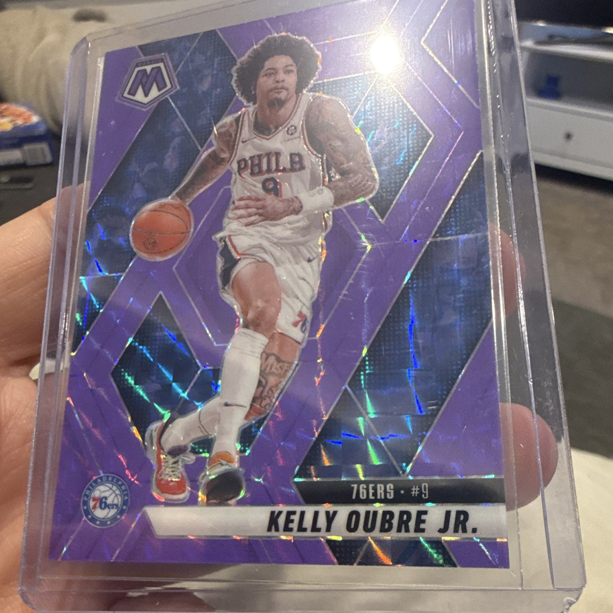 Panini 2024 25 Mosaic Kelly Oubre Jr. Philadelphia 76ers #81 Purple 042/2491