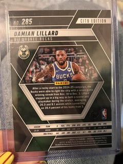 Panini Mosaic 2024-25 City Edition Insert Damian Lillard Bucks #2852