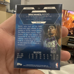 Topps Michael Redd Milwaukee Bucks Topps Finest Guard Parallel 94 2002 031