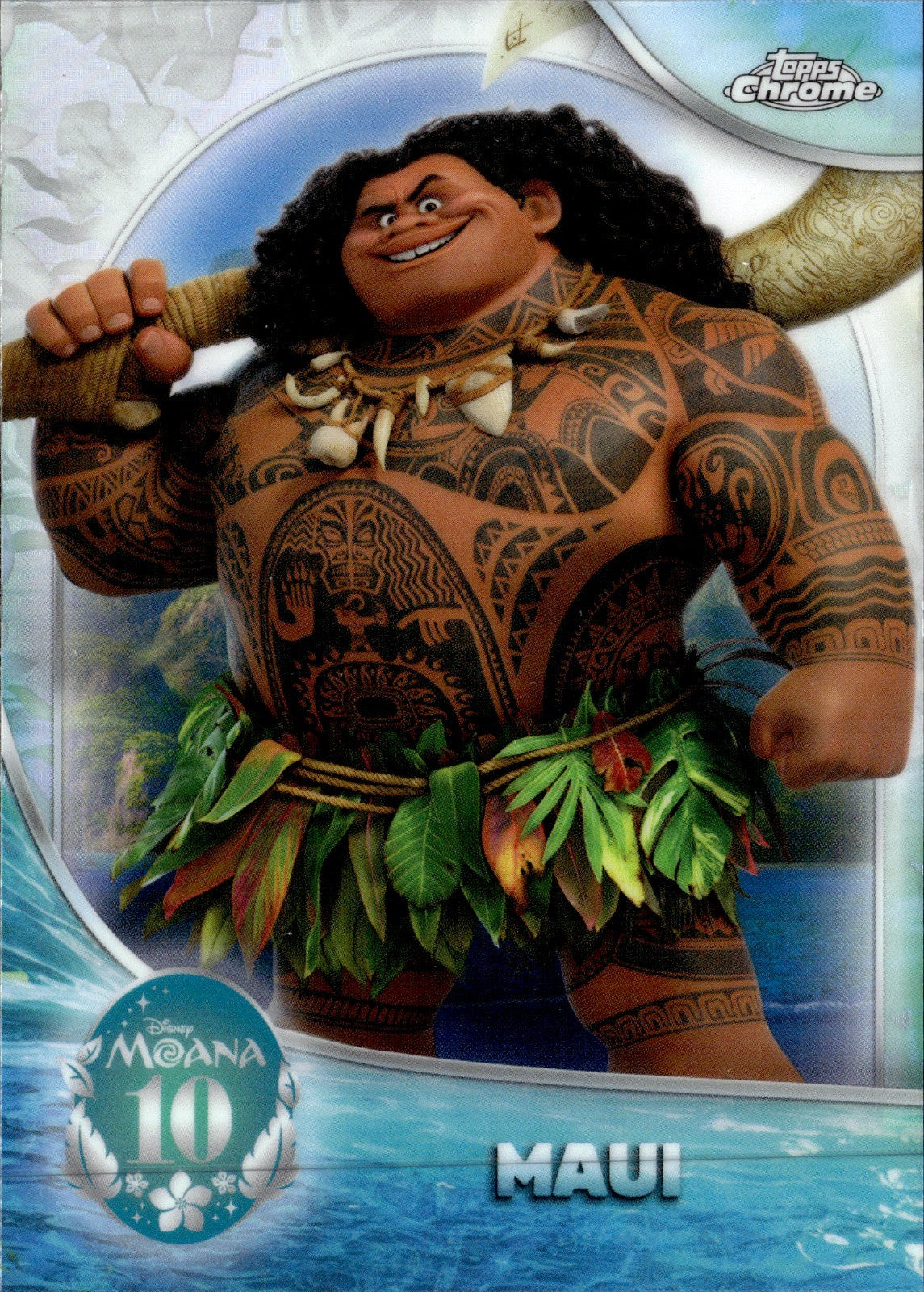 Maui Base Topps Chrome Disney   Moana 10th Anniversary MN 5 NM0